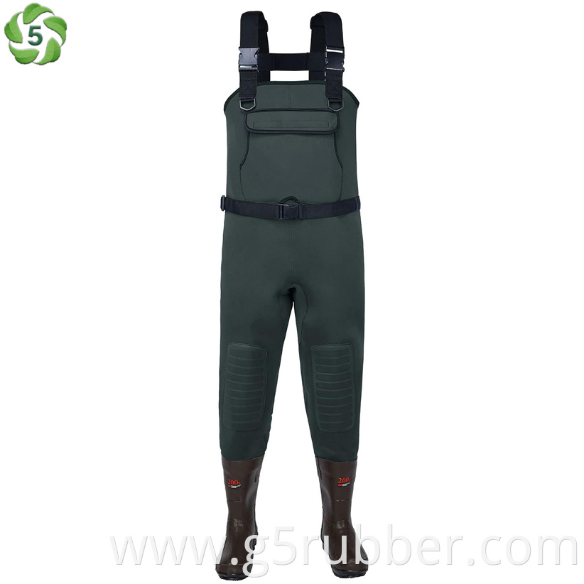 Neoprene Fishing Chest Waders 200g Boots